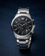 Emporio Armaan_i Classic Silver-Black