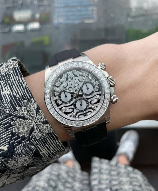 ROLEX EYE OF TIGER || SILVER BLACK