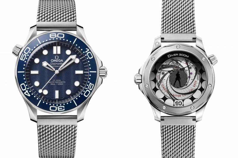 Omegg_a Seamaster Diver 300 Automatic silver blue