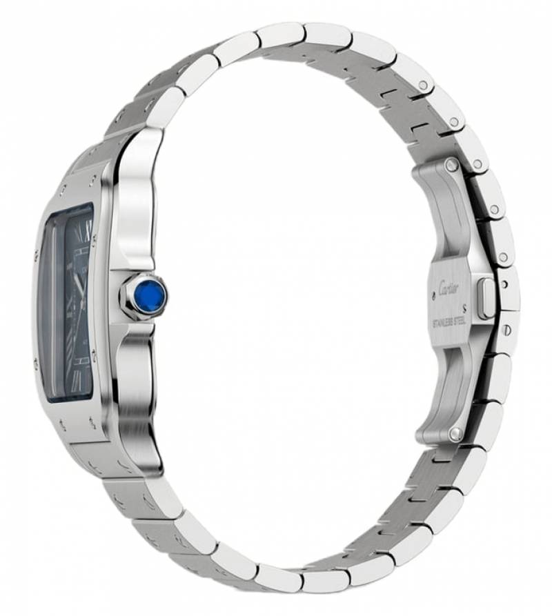 Cartiie_r Santos Automatic silver blue