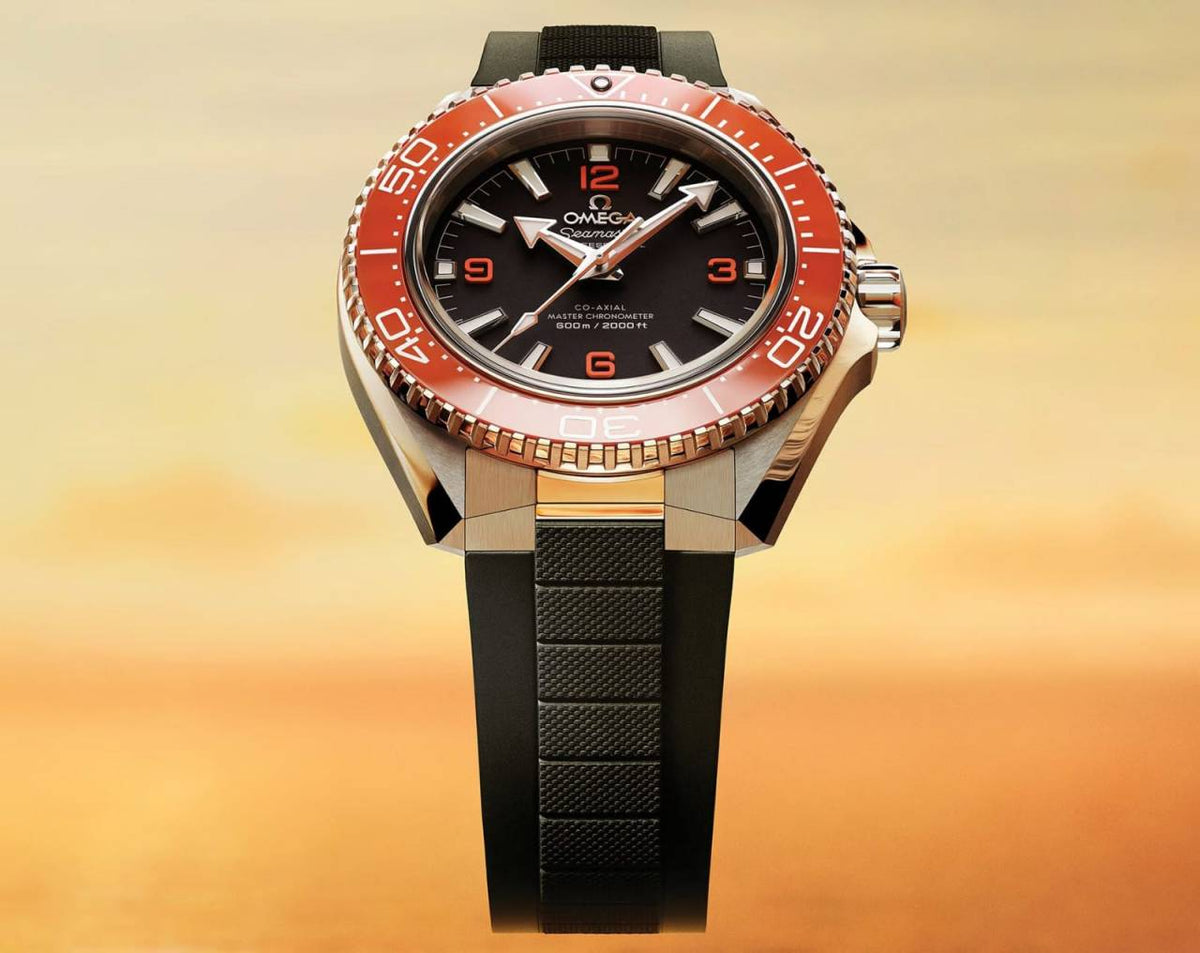 Omegg_a Seamaster Planet Ocean 600M Co-Axial Master Chronometer black orange