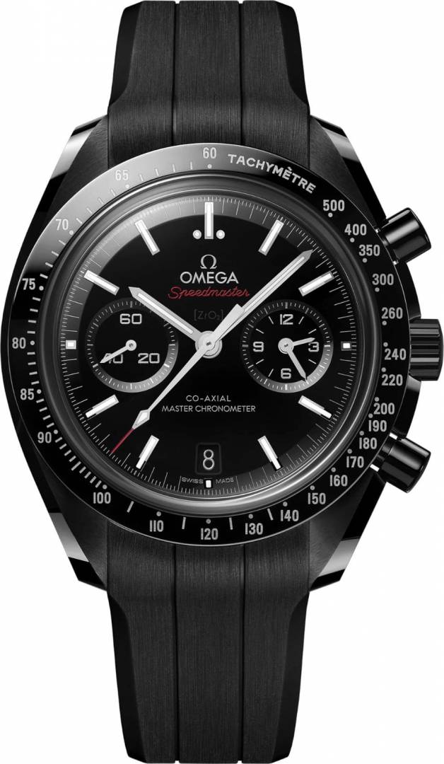 Omegg_a Speedmaster Dark Side of the Moon black white (white niddle)