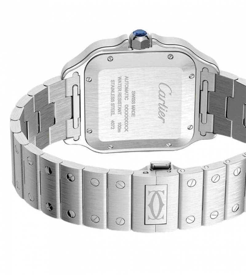 Cartiie_r Santos Automatic silver green