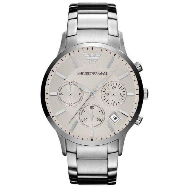 Emporio Armaan_i Classic Silver White