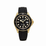 Role_x Yatch Master Yellow Gold Oysterflex Black Mint Mens Watch Luxury Edition Premium Quality westcott.shop