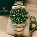R_LEX OYSTER PERPETUAL AUTOMATIC SUBMARINE 2TON GOLD - GREEN
