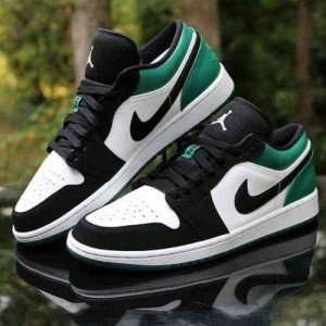 nikee Jordan retro 1 Low Black Mystic Green