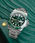 R_LEX OYSTER PERPETUAL AUTOMATIC SUBMARINE SILVER - GREEN