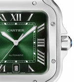 Cartiie_r Santos Automatic silver green