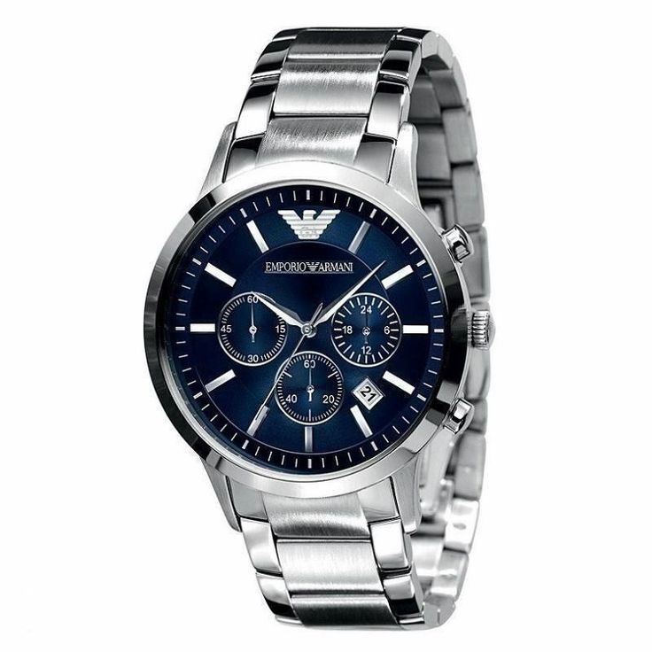 Emporio Armaan_i Classic Silver-Blue