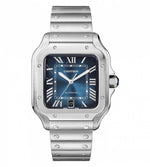 Cartiie_r Santos Automatic silver blue
