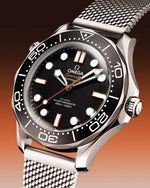 Omegg_a Seamaster Diver 300 Automatic silver Black orange niddle