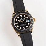 Role_x Yatch Master Yellow Gold Oysterflex Black Mint Mens Watch Luxury Edition Premium Quality westcott.shop