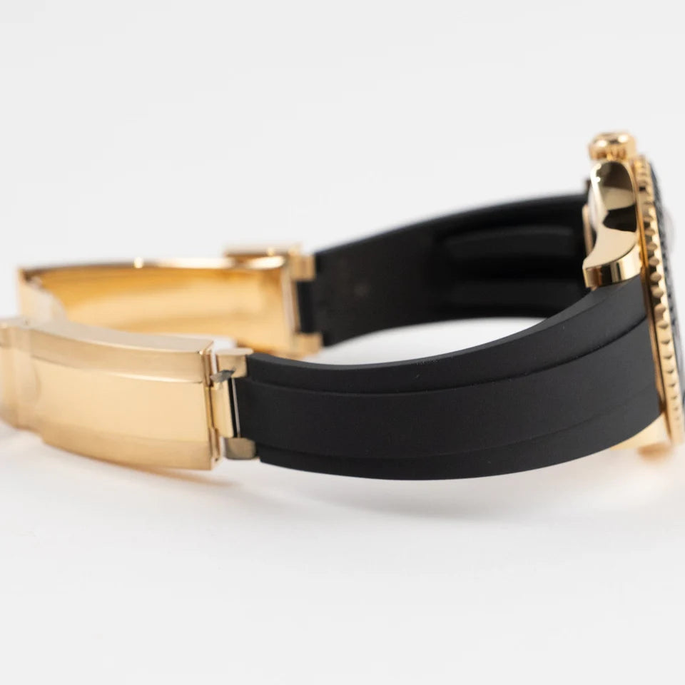 Role_x Yatch Master Yellow Gold Oysterflex Black Mint Mens Watch Luxury Edition Premium Quality westcott.shop