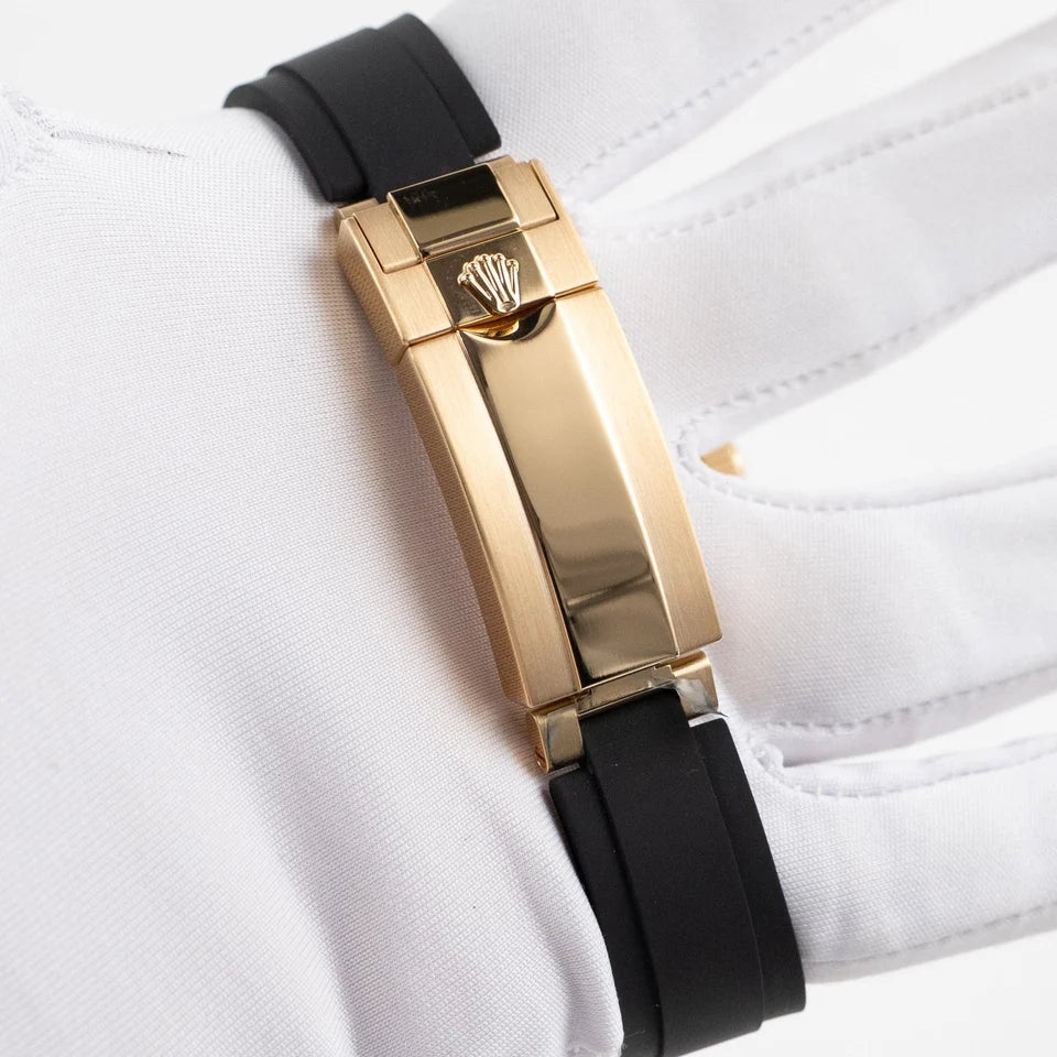 Role_x Yatch Master Yellow Gold Oysterflex Black Mint Mens Watch Luxury Edition Premium Quality westcott.shop