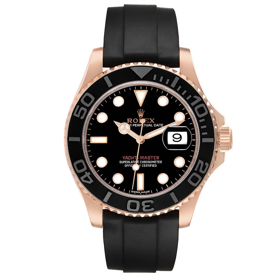 Role_x Yatch Master Rose Gold Oysterflex Black Mint Mens Watch Luxury Edition Premium Quality westcott.shop
